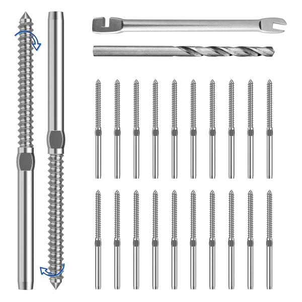 316 Stainless Steel Cable Railing Kit with Turnbuckle Tensioner