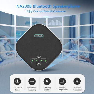 Speakerphone 81dB-90dB da conferência de Na200b Bluetooth USB para 8-10 pessoas