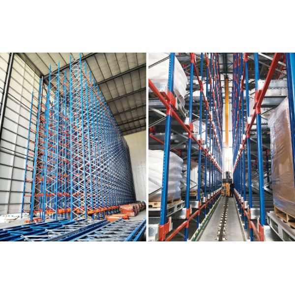 Two Way Radio Shuttle Racking and Stacker Crane Floor Supported SRM Storage And Retrieval Machine ASRS Automatic Storage And Retrieval System