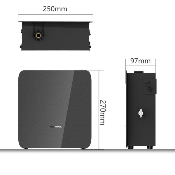 Difusor fixado na parede do ar da ATAC dos purificador 500ml Bluetooth Wifi do ar X1000