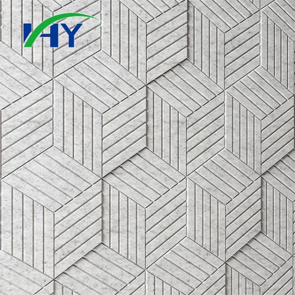 Custom Size PET Acoustic Panels For Restaurant Open Ceiling Design