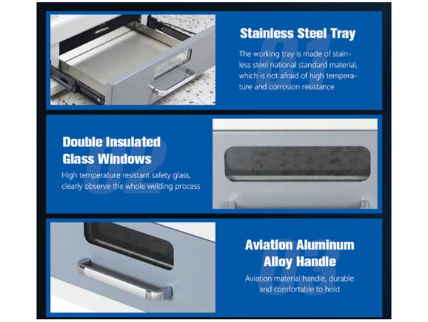 Lead Free Mini Desktop Reflow Oven with Dual Heating System for SMT Soldering and PCB Assembly