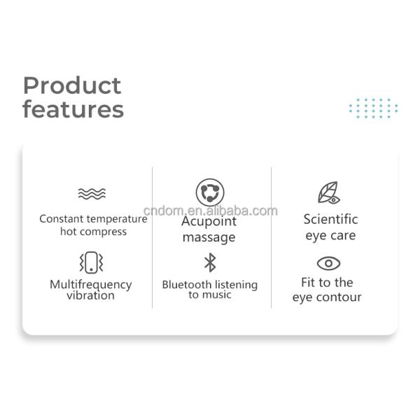 Rechargeable Eye Care Massage Instrument with Bluetooth Music and 5V Rated Voltage