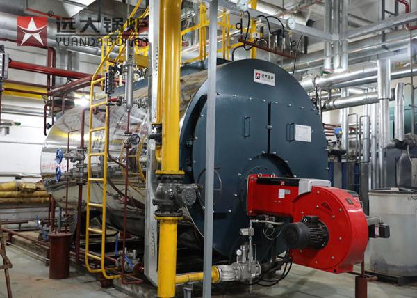 Fire Tube Three Pass Gas Steam Boiler 4 ton/hour for Food Processing