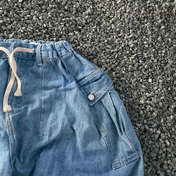 Custom Manufacture Mens Denim Shorts Designer Denim Cargo Shorts Baggy Distressed Oversized Short Jean Summer Shorts for Men