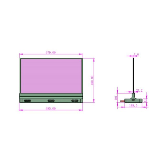 30 Inch 60Hz Refresh Rate Clear OLED Display for Smooth Motion Reduced Shading Lagging