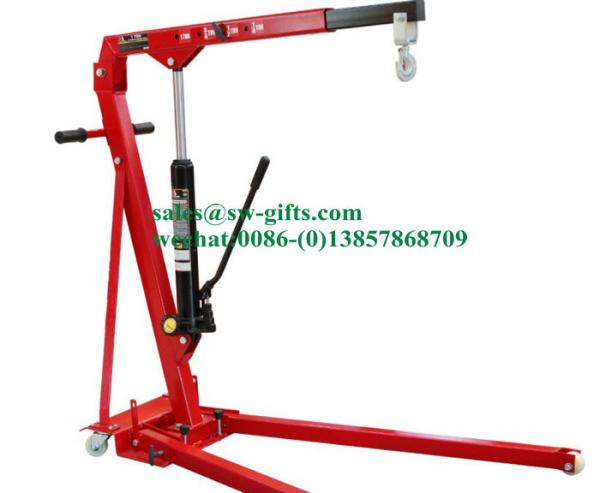 Folding Manual Hydraulic Cherry Picker Engine Crane Shop Press Hoist Lift 0.5T-3T