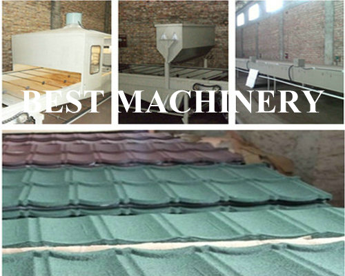 Покрашенный каменным покрытый обломоком крен черепицы формируя производственную линию машины