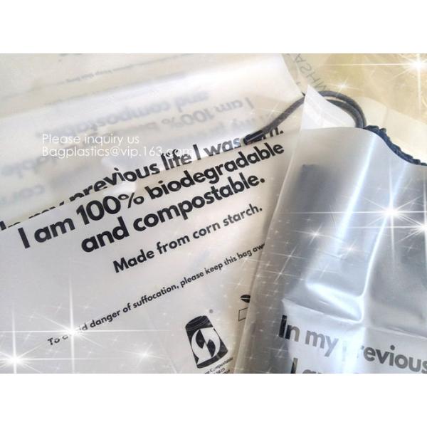 100% Compostable, biodegradable corn starch Zipper Slider Bags, Slider zipper bag, Eco carry bag pla bag Recyclable