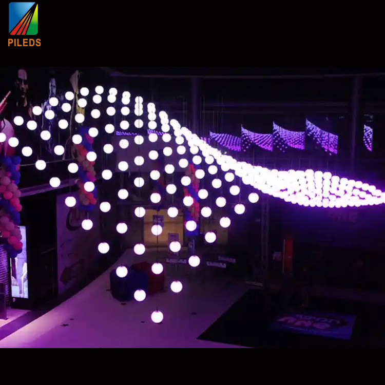 Сфера RGB светодиодный подъемный мяч 15cm 20cm Диа для освещения развлечений
