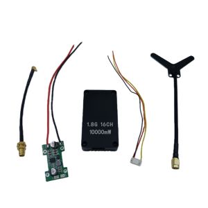 Stable Signal 1.8GHz 8-10W 16CH Analog Drone VTX Frequency Range1680MHz-1980MHz