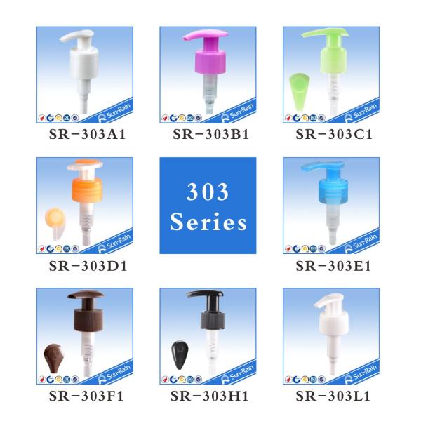 24mm 28mm Colorful plastic Lotion Dispenser Pump , liquid soap pump top