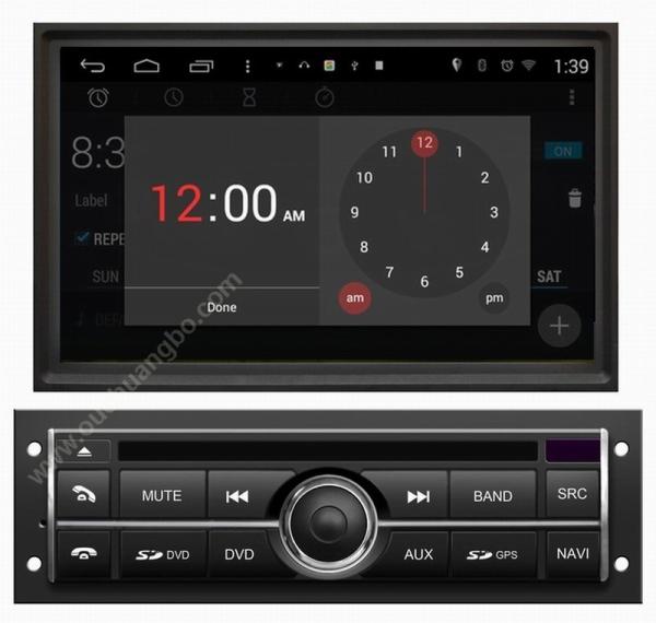 Ouchuangbo audio dvd navi Mitsubishi L200 2007 android 4.4 OS 3G wifi 1080P 4 core canbus