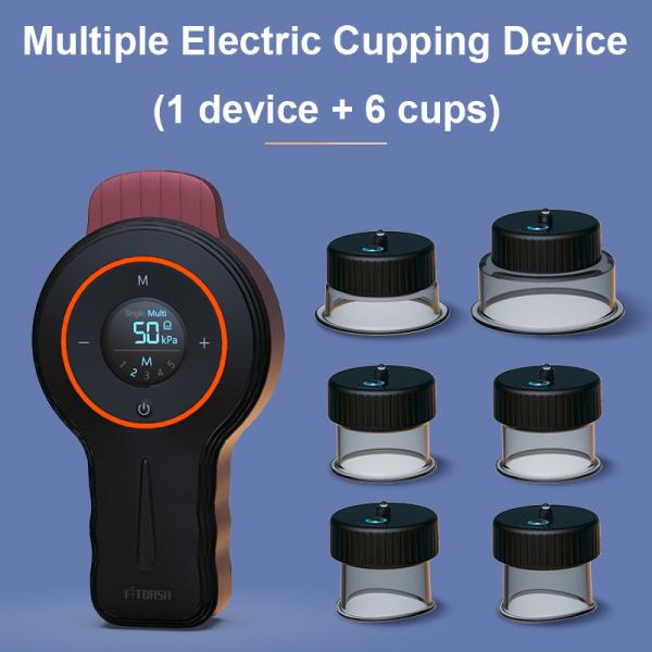 Rated Power Cupping Device 7w Cup 1w Fitdash Gua Sha Cupping Stimulate Massage Equipment