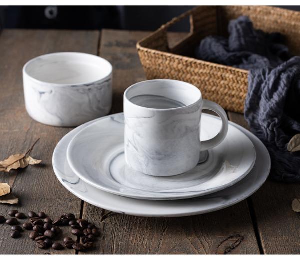 Banqueting Pink Blue Black Colored Porcelain Dinnerware LFGB Approved