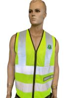 Yellow Safety Vest With High Visibility Reflective Strips Tactical Vest