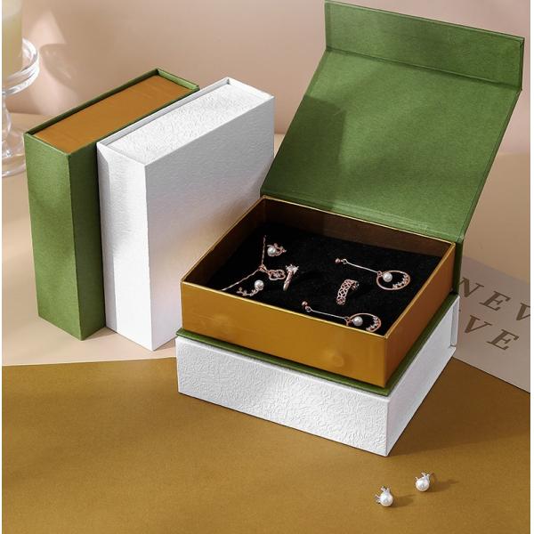 Environmentally Friendly Jewelry Flip Box Ring Necklace Bracelet Book Box Magnetic Jewelry Storage Jewelry Box