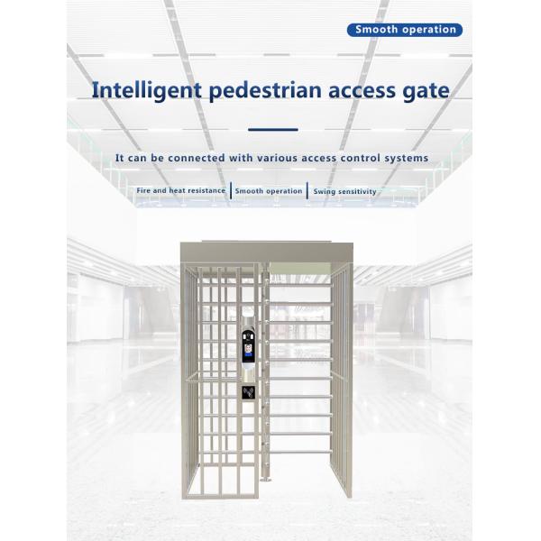 Finger Access Control Full Height Turnstile Gate For Office Building