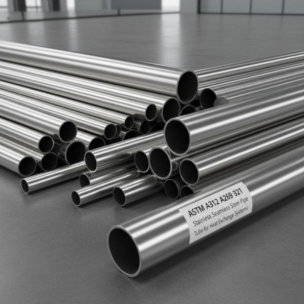 ASTM A312 A213 A269 321 Stainless Seamless Steel Pipe and Tube for Heat Exchange Systems