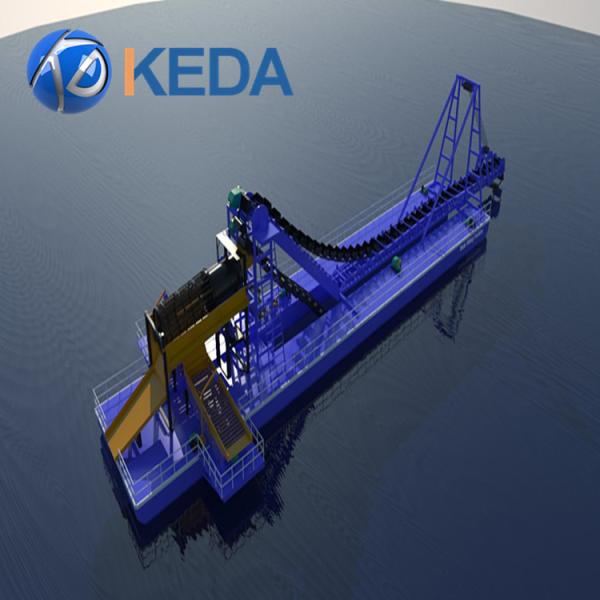máquina de mineração da grande escala da draga do ouro da cadeia de pessoas 100m3/H