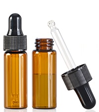 Glass Bottles with Aluminum Cap, Glass Jars Small Storage Bottle Glass Vials, Beads Storage Jars with Lids Aluminum