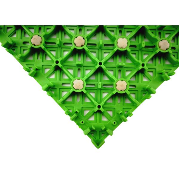 Portable PP Interlocking Sports Flooring Shock Absorbing Modified DIN18032 Standard
