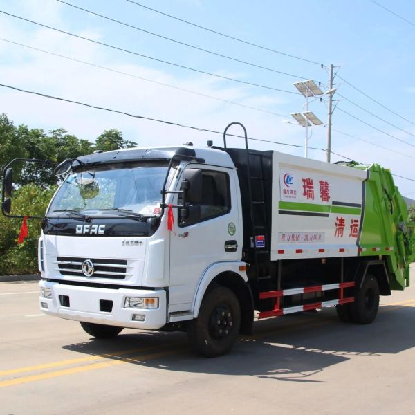 China 4tons 5tons Compactor Garbage Truck Dongfeng City Garbage Collection Truck for Sale