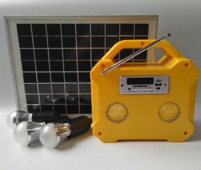 Pequeña pantalla de los sistemas LED de Kit Off Grid Solar Power de la luz del panel solar que acampa