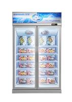 Greenhealth Commercial Silvery Glass Door Upright Freezer Door Display Cabinet