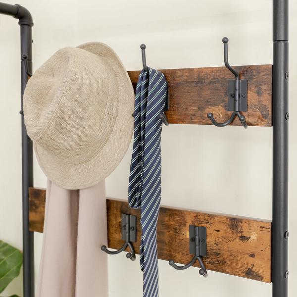 Coat Rack and Bench for Entrance, Hallway Furniture, Industrial Design Furniture, HSR37BX