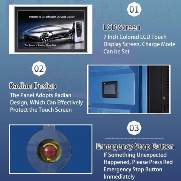 180KW CCS GBT Commercial Electric Vehicles DC EV Charging Stations Fast EV Charger Output Voltage Range 200-1000V Optional