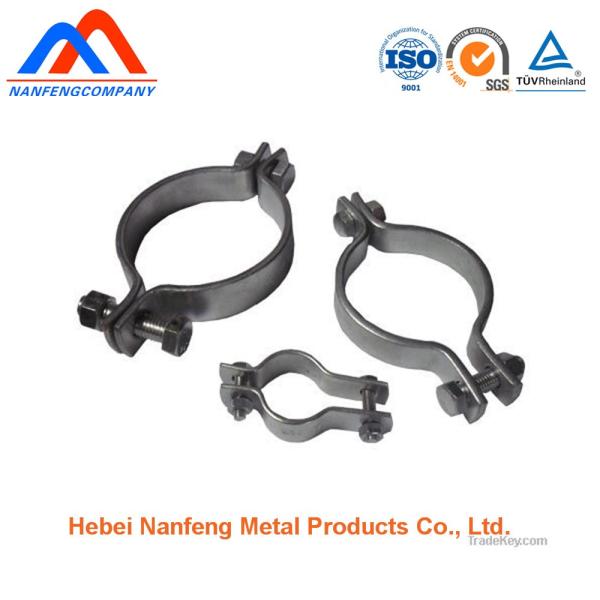 Estrutura da pinça de mola de prata OEM pinças metálicas personalizadas para tubos de aço inoxidável