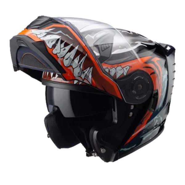 Custom Motorcycle ABS Adjustable Double Visor Flip Up Helmet with DOT Safety Standard