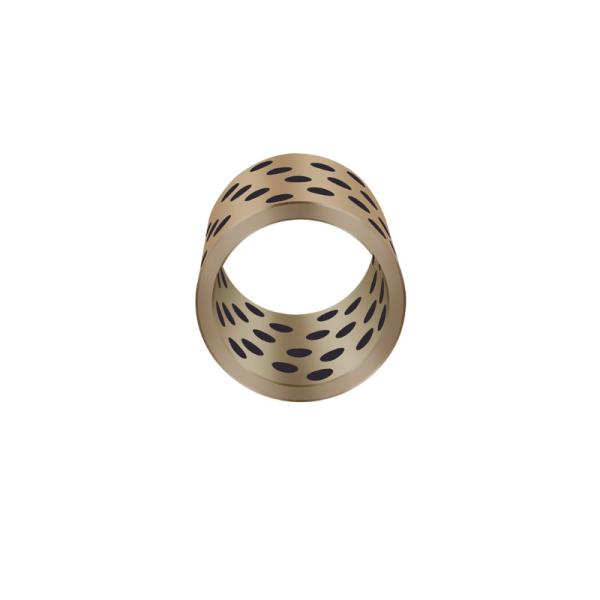 Wear Resistant Graphite Bronze Bearing with Flange for Construction Applications