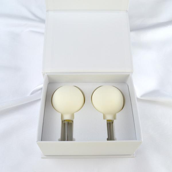 2pcs Face Guasha Wrinkle Removal Skin Care Spa Beauty Salon Therapy Cups 2024 Silicone Glass Vacuum Suction Cupping Set