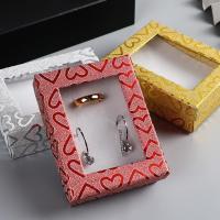 Vente en gros de boîtes d'emballage de bijoux en papier personnalisé Boîtes cadeaux pour boucles d'oreilles