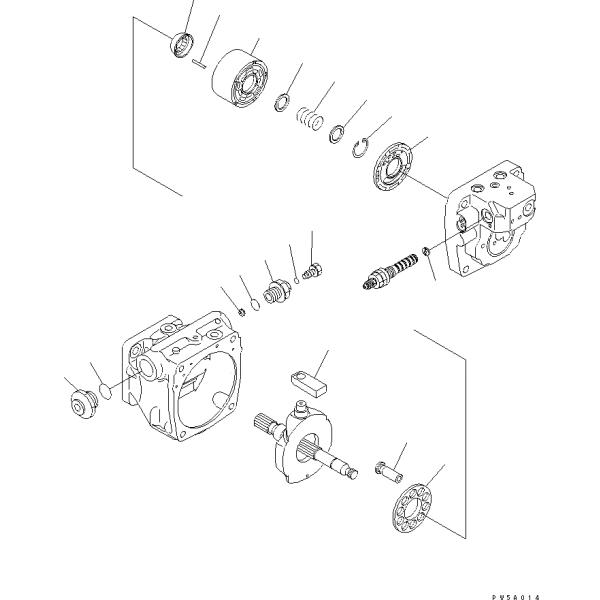 PC45MR Hydraulic Main Pump Excavator 708-3S-00332 PC35MR-1 PC40MR-1