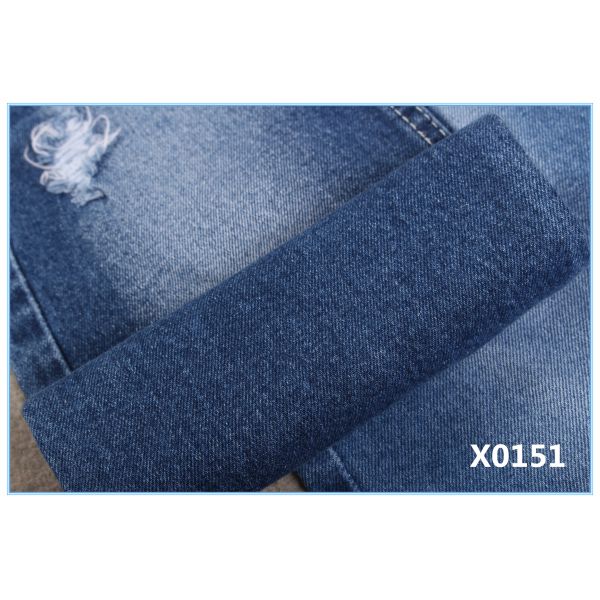 10 oz Cotton Spandex Indigo Blue Jeans Fabric Cost-effetive Affordable High Quality Good Stretch Boyfriend Clean Style