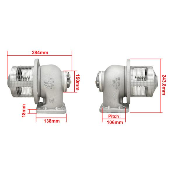 Customizable 4 Inch Aluminum Square Flange Road Tanker Emergency Bottom Valve with BALL Structure