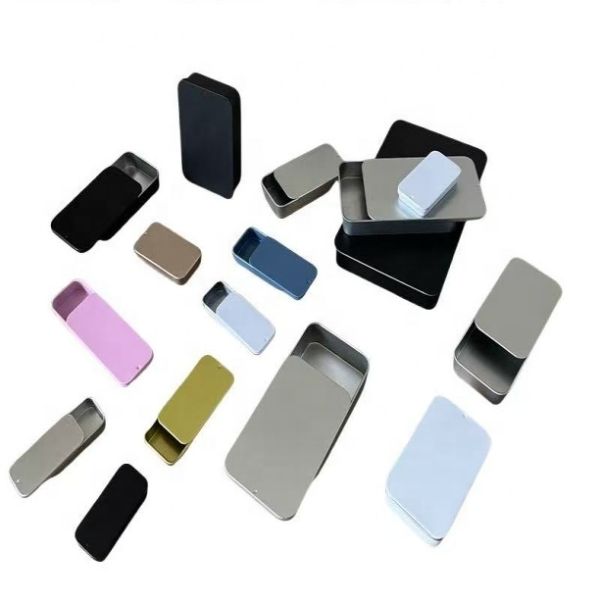 Small Empty Gift Box Tin Double Child Resistant Cosmetic Cream Storage Screw Cap