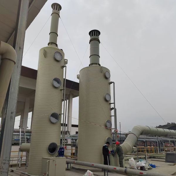 Organic Waste Gas Purification Spray Tower High Efficiency Spray Scrubber