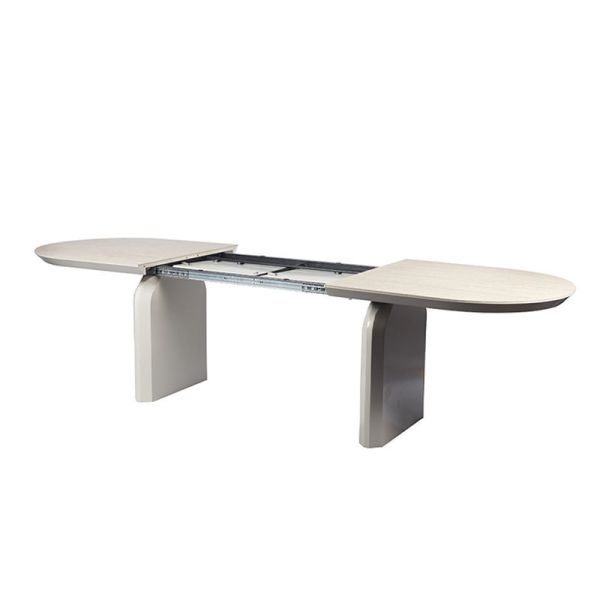 Foshan Wholesale Wooden Luxury Extendable Dining Table Adjustable Convertible Dining Room Furniture Home Folding Dining Table