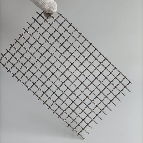 2520 Material Stainless Steel Crimped Wire Mesh Panel 100x85 Cm 11x11x2 Mm