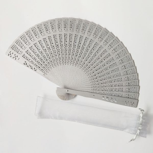 [I AM YOUR FANS] Hot Selling Sandalwood Fans No Fragrance Wood Fan With Box/Bag