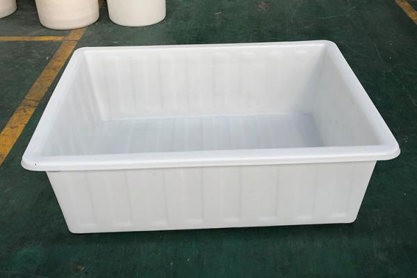 Heavy Duty Rotomolded Rectangular Tuff  Poly Tapered Tubs On Trolleys For Materials Handling