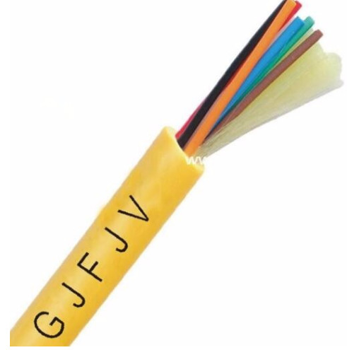 GJFJV Simplex Tight Buffer Multimode Fiber Optic Cable 10mm PVC / LSZH Sheath