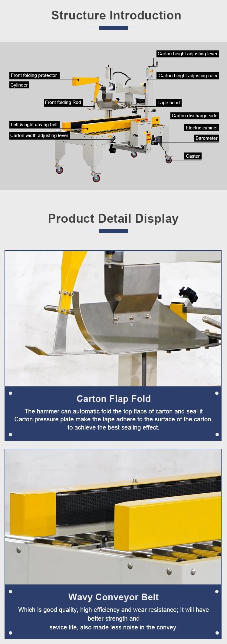 PMT Automatic Carton Sealing Machine Opening And Bottom Box Sealer