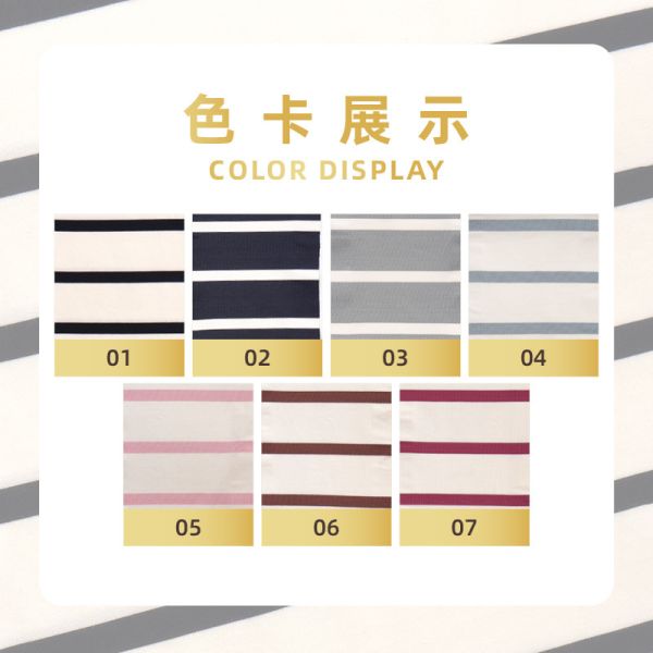 Comfortable And Elastic,Flexible In Customization, Striped Material Fabric For Home Wear