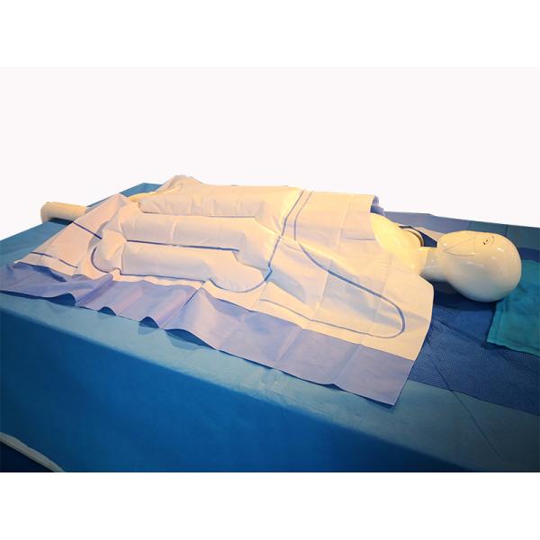 Upper Body Warming Blanket ICU Warming Control System Surgical SMS Fabric Free Air Unit color white size half body