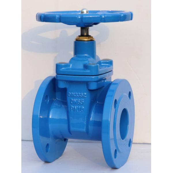 DIN F4/F5 SAB OS Y Nrs Ferro fundido dúctil, borracha resistente, flange do banco, válvula borboleta